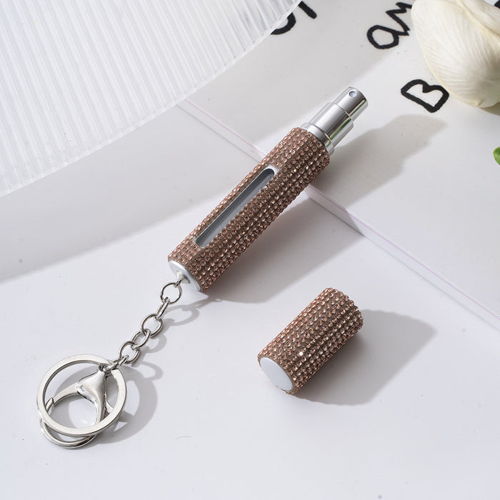 Wholesale Plastic Diamond Perfume Bottle Keychain JDC-KC-ZY026