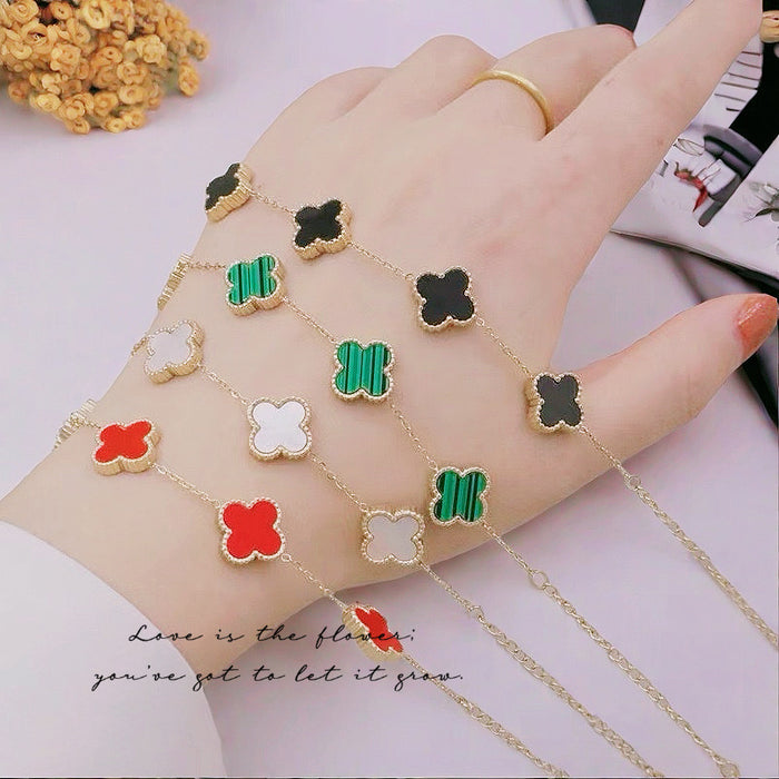 Wholesale Stainless steel clover bracelet, titanium steel high-end decorative accessory