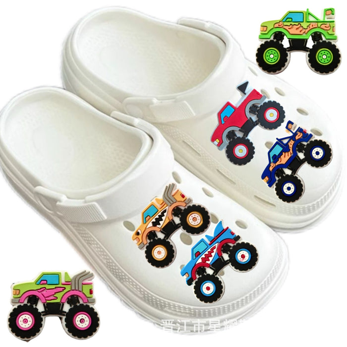 Wholesale 100pcs/set Cave shoes, shoe buckles, beach garden shoes, shoe flower buckles, PVC soft rubber decorative buckles, DIY accessories wholesale