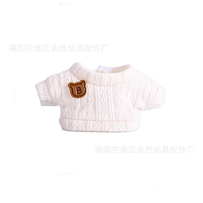 Wholesale 6pcs/set Only Clothes Are Suitable for Vinyl Dolls,  Plush Dolls and Other Wearable Wool Clothes to Change Clothes