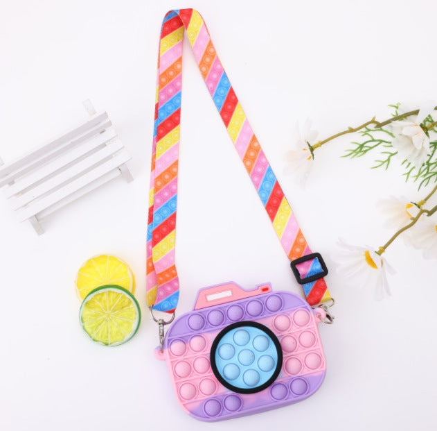 Wholesale Camera Rodent-killing Coin Purse Children's Silicone Bag Shoulder Crossbody Educational Children's Bag
