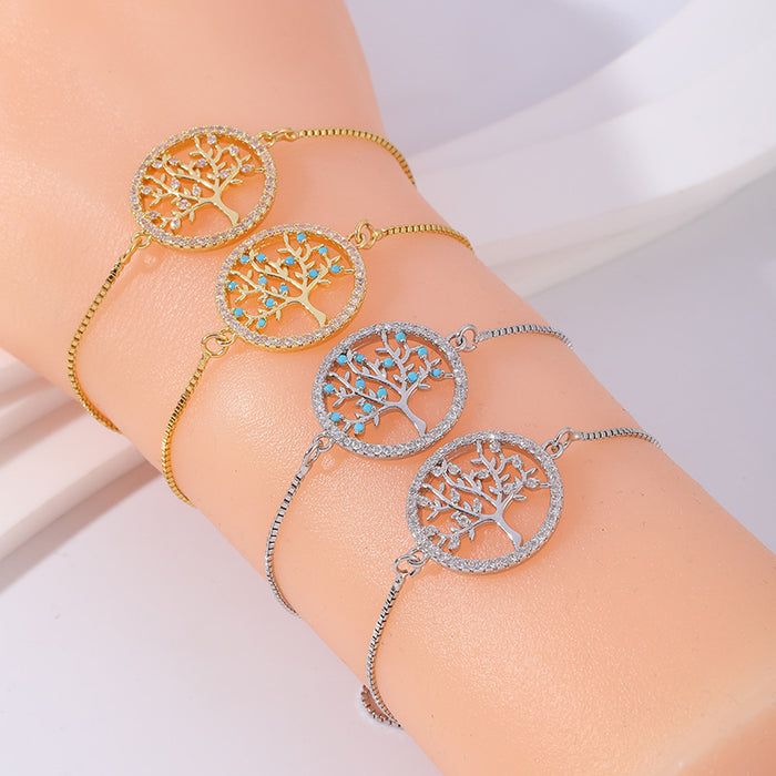 Wholesale Pure Copper Tree of Life Bracelet for Women JDC-BT-YJ007