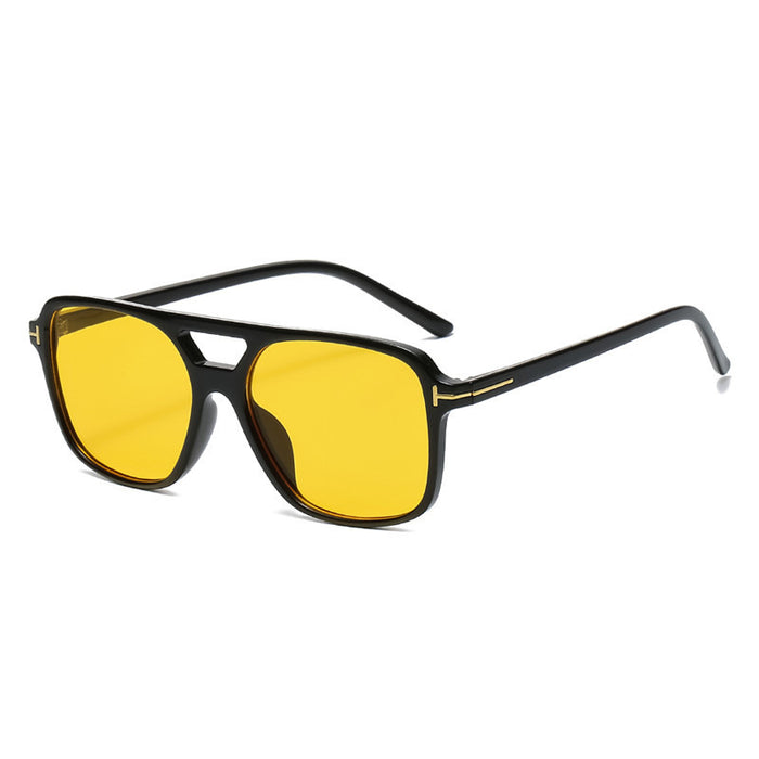 Wholesale New Double Beam Fashion Sunglasses, Trendy Sunglasses, Retro Fashion Square Sunglasses