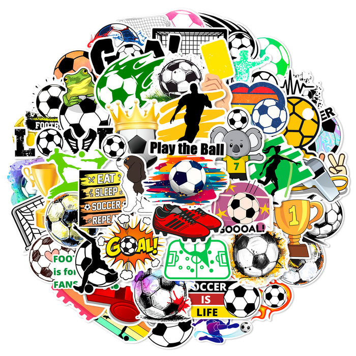 Wholesale 50 Football Sports Graffiti Waterproof Stickers