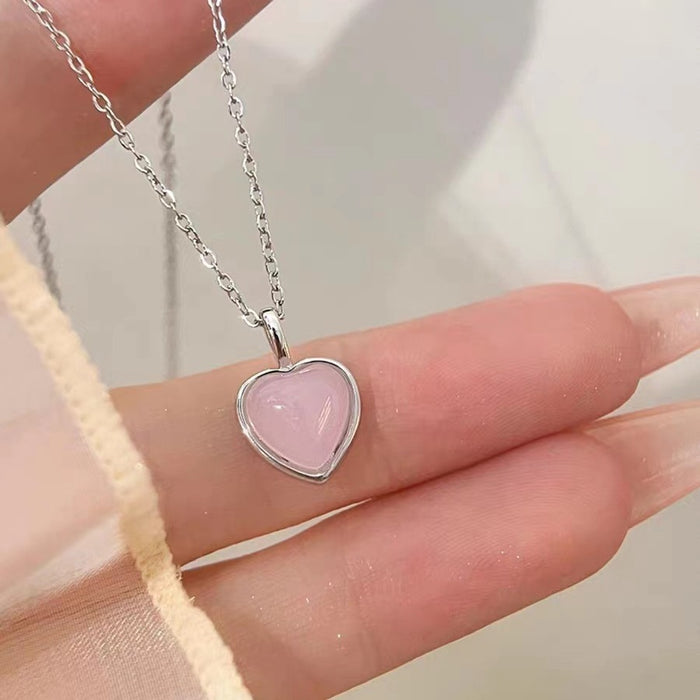 Wholesale New temperament love necklace collarbone chain