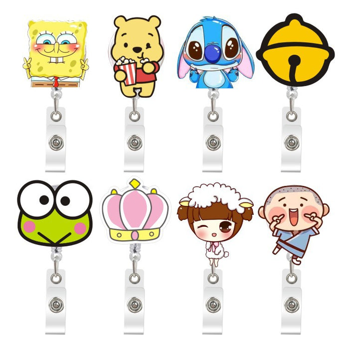 Wholesale Acrylic Cartoon Retractable Keychain JDC-KC-GuXi009