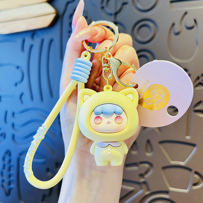 Wholesale Cute car keychain, exquisite doll bag, pendant gift