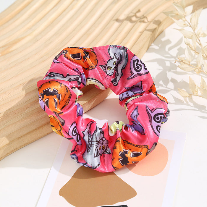 Wholesale Halloween Polyester Pumpkin Printed Hairband JDC-HS-Shil004