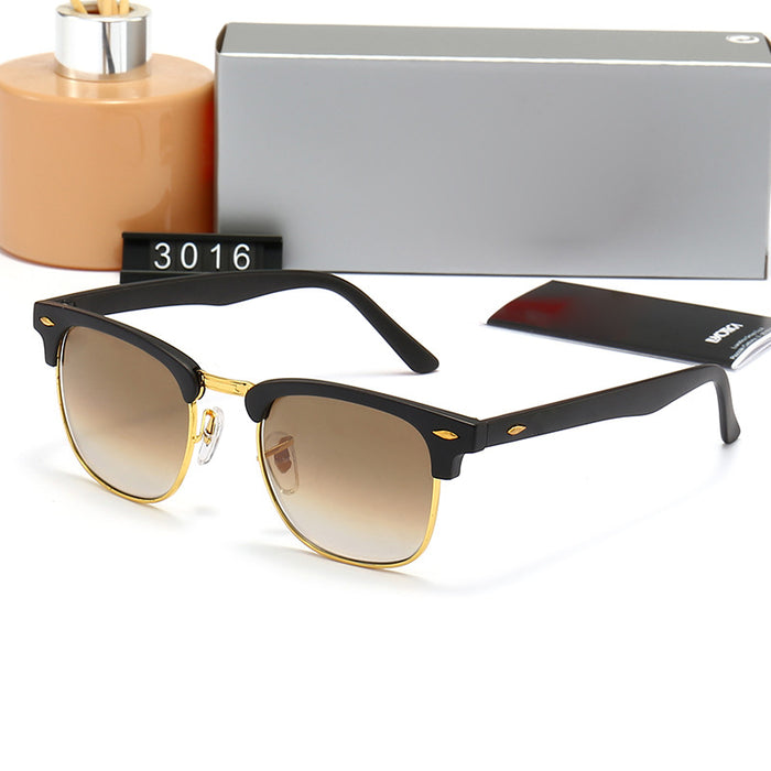Wholesale New Glass Sunglasses Fashion Trend Casual Sunglasses Vacation Casual Sunglasses