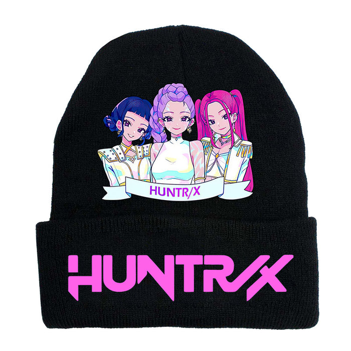 Wholesale Couple' s knitted hat autumn and winter fleece hat outdoor warmth wool hat