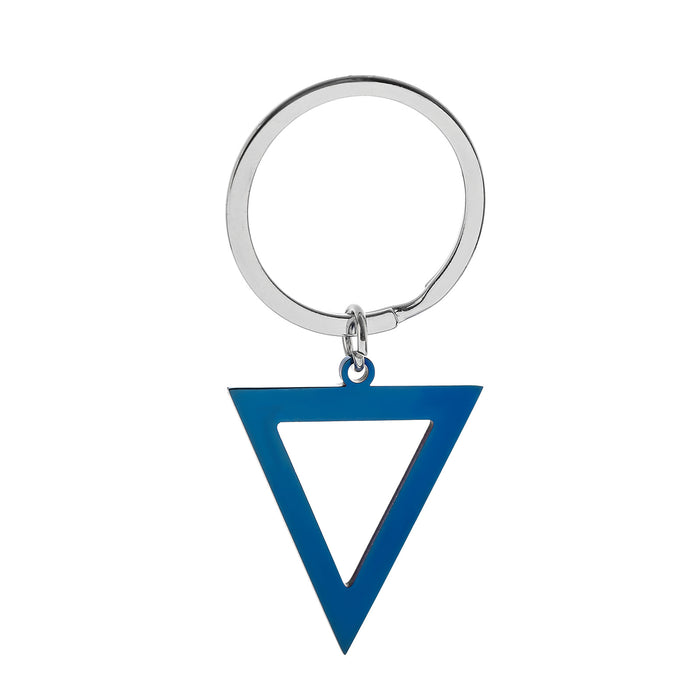 Wholesale Triangle Stainless Steel Keychain JDC-KC-JinZ006