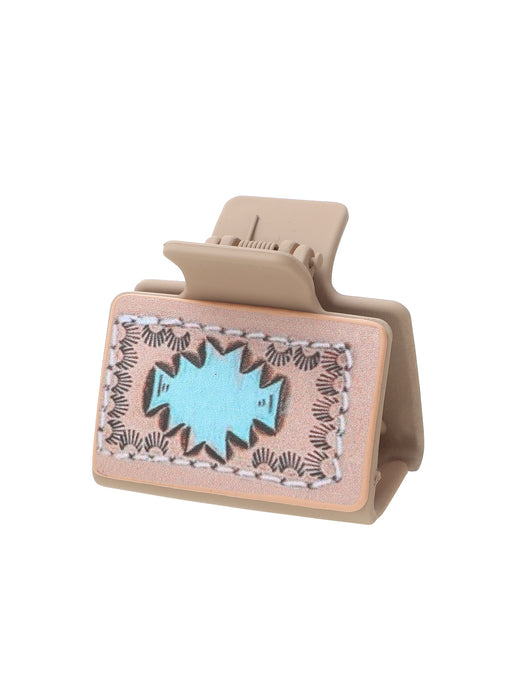 Wholesale Western Style Cactus Butterfly Flower Leather Hairpin Women Shark Clip Clamp AliExpress