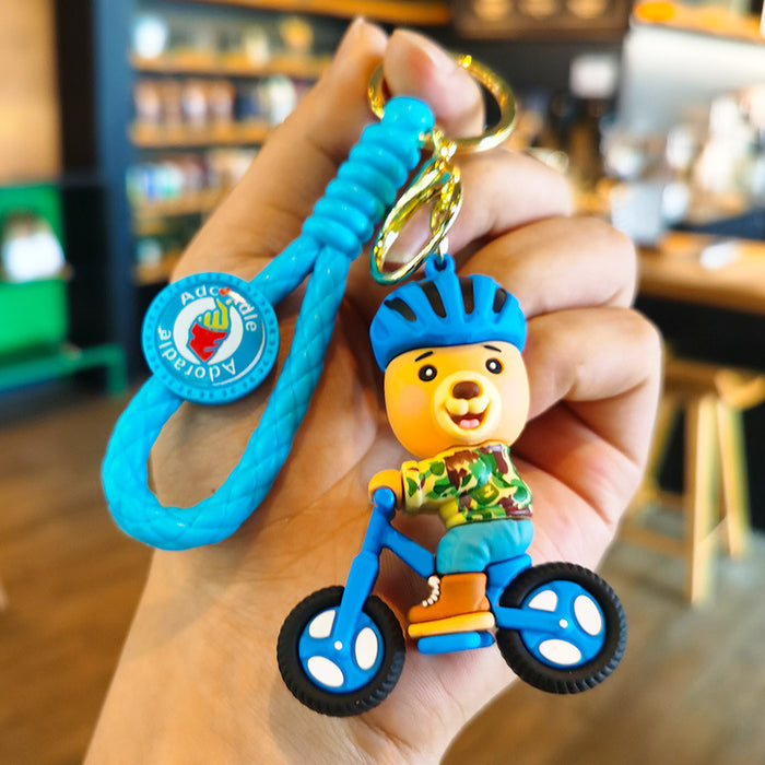 Wholesale Cartoon Doll 3D Rubber Keychain JDC-KC-Tingm078