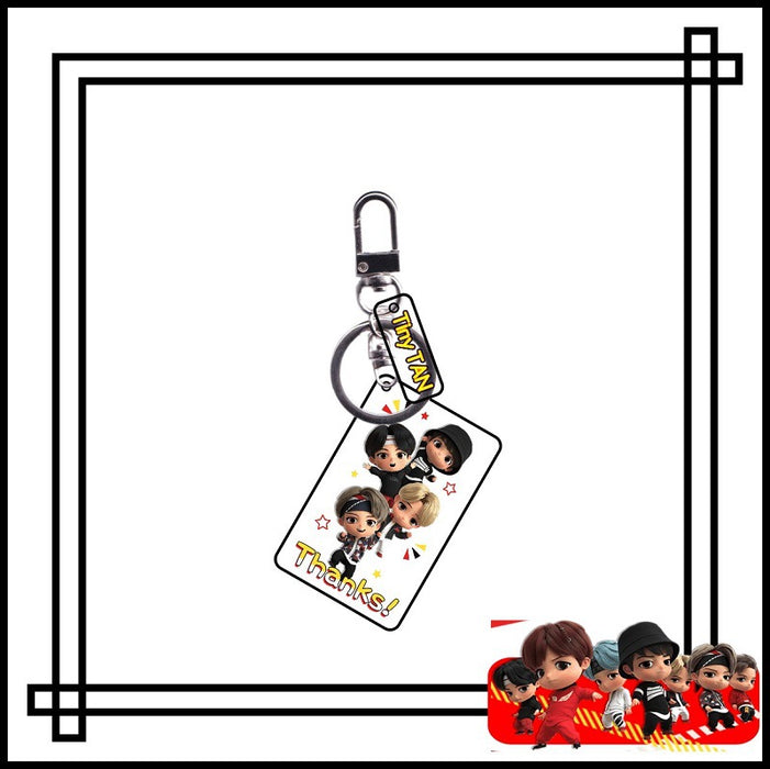 Wholesale Cartoon Double Layer Transparent Acrylic Keychain JDC-KC-YaQ004