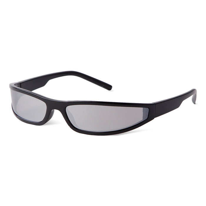 Wholesale Narrow frame sunglasses, personalized, trendy, futuristic, colorful sunglasses