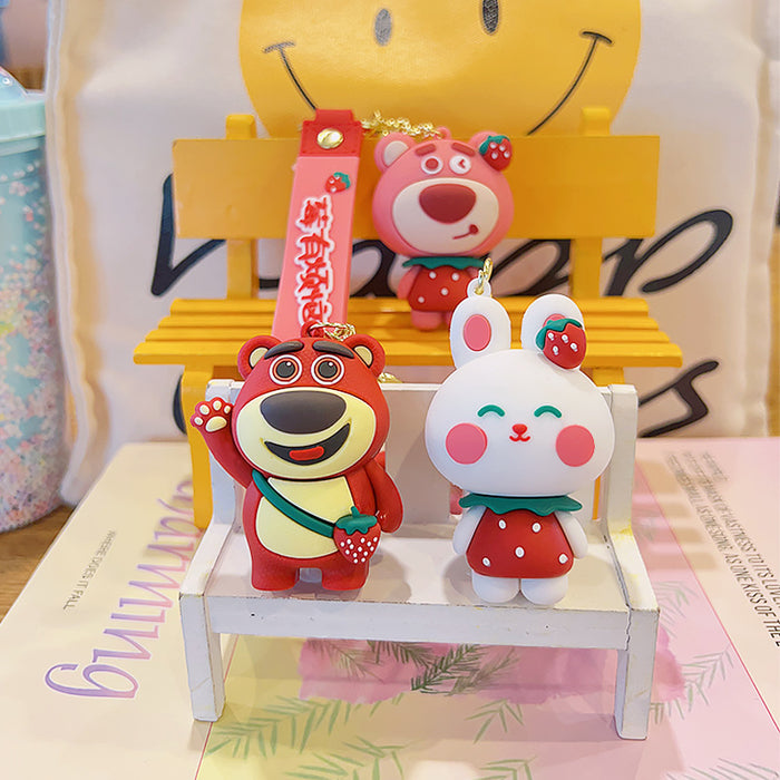 Wholesale Cartoon Doll Soft Plastic Keychain JDC-KC-KuM012