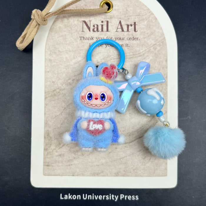 Wholesale Flocked King Figurine Keychain