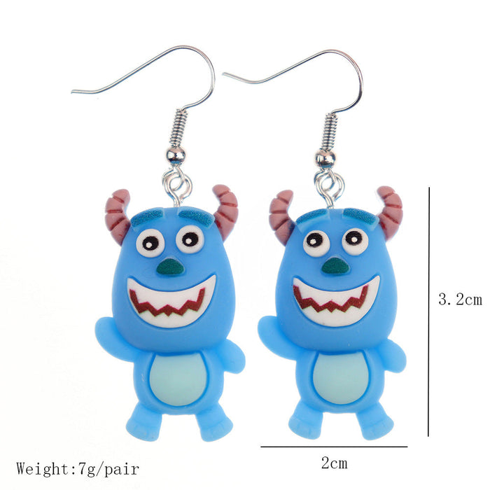 Wholesale Earrings Resin Fun Cute Cartoon (M) JDC-ES-niqing013