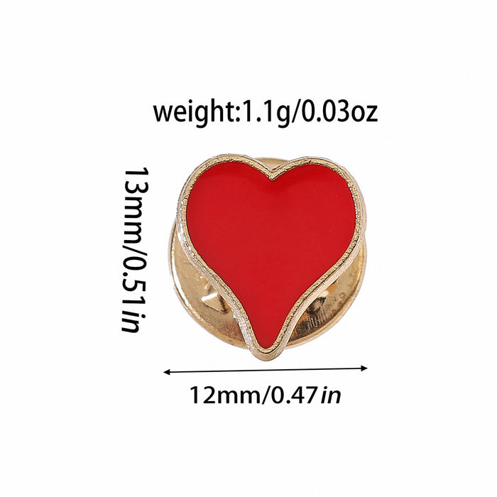 Wholesale Metal Geometric Poker Brooch Pin Electroplated Lapel Brooch Trendy Party Accessory For Collar Bag Shoe Decoration