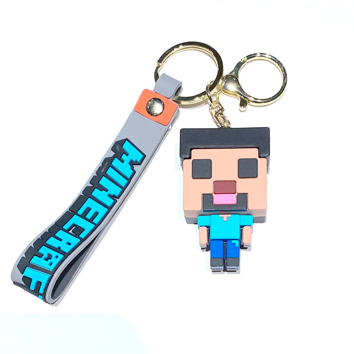 Wholesale Creative 3D Sandbox Game Keychain Couple Keychain Bag Pendant JDC-KC-ZT015