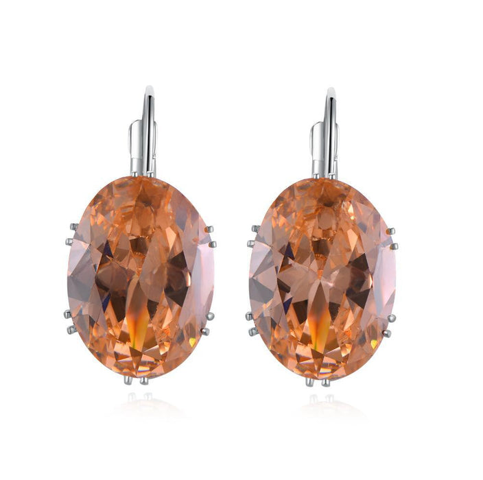 Wholesale Popular accessories, fashionable temperament, micro inlaid square diamond earrings, ear studs, ear buckles, earrings