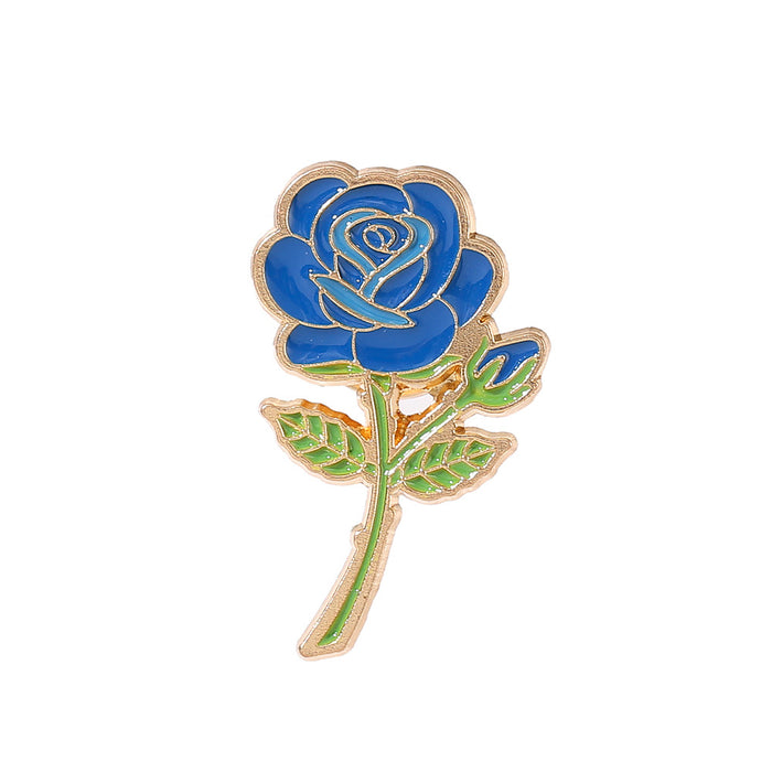 Wholesale Chic Metal Brooch Pin Trendy Elegant Flower Badge For Valentine Wedding Party Boutique Accessory