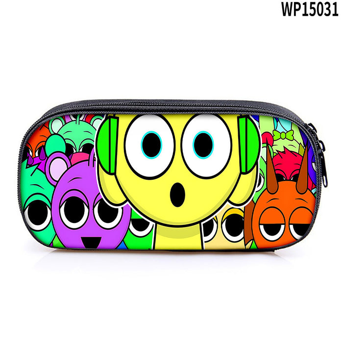 Wholesale Student Pencil Case Large Capacity Stationery Storage Bag Pencil Bag Oxford Material
