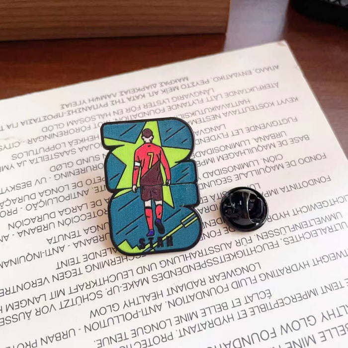 Wholesale Football Metal Badge Brooch