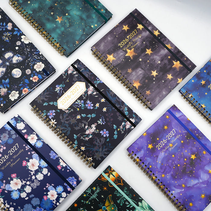 Wholesale Blooming Flowers A5 Coil Notebook Stylish Gift for Planners and Journaling