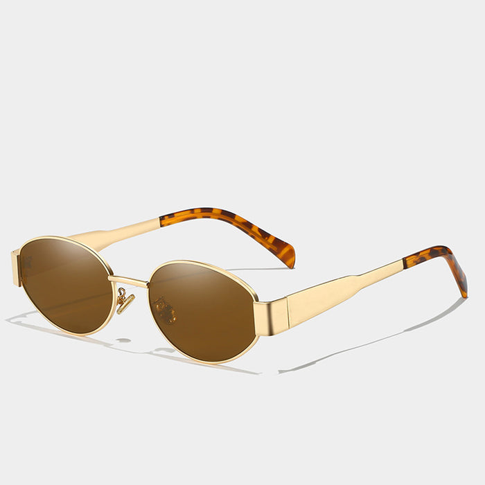 Wholesale Round frame sunglasses, high-end and fashionable, driving glasses, UV protection, photography sunglasses, decoration