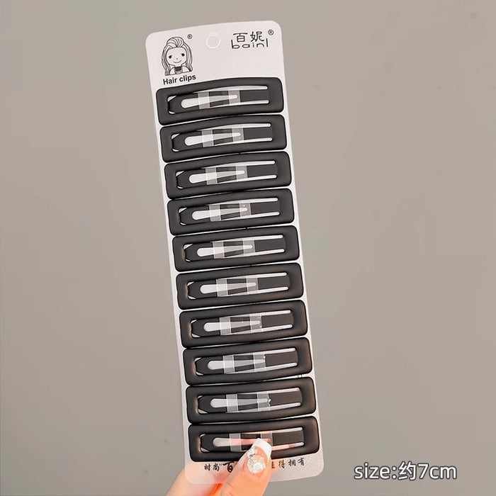 Wholesale Black Matte Hair Clips for Women