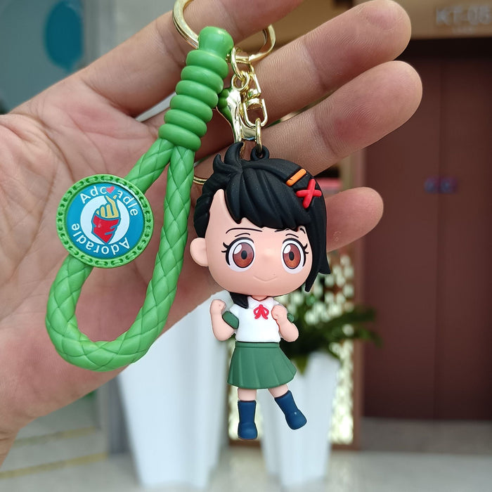 Wholesale Cartoon Silicone Anime Keychain JDC-KC-YiChang027