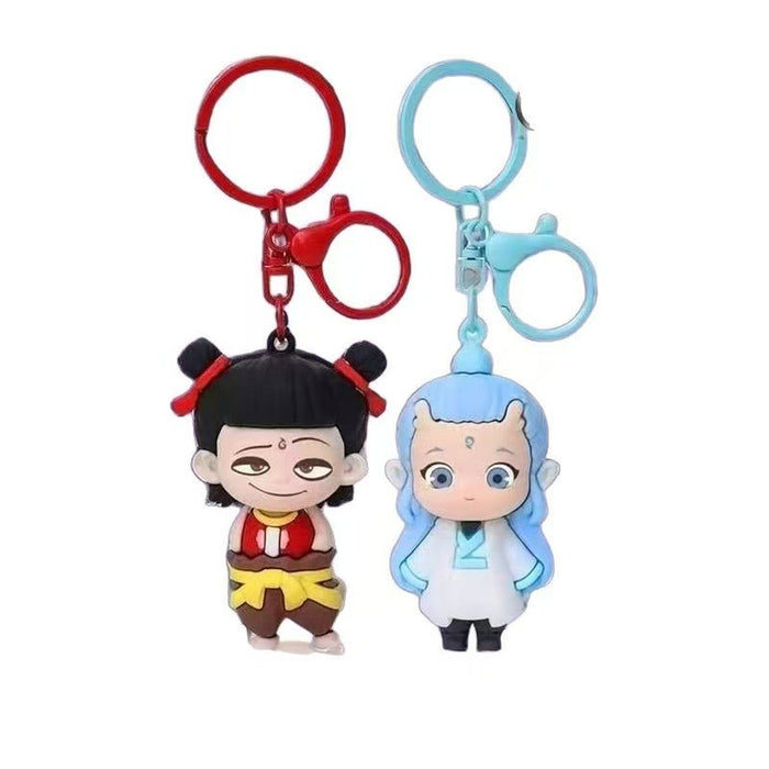 Wholesale Keychain Cartoon 3D Doll Pendant Cute Car Keychain Backpack Pendant