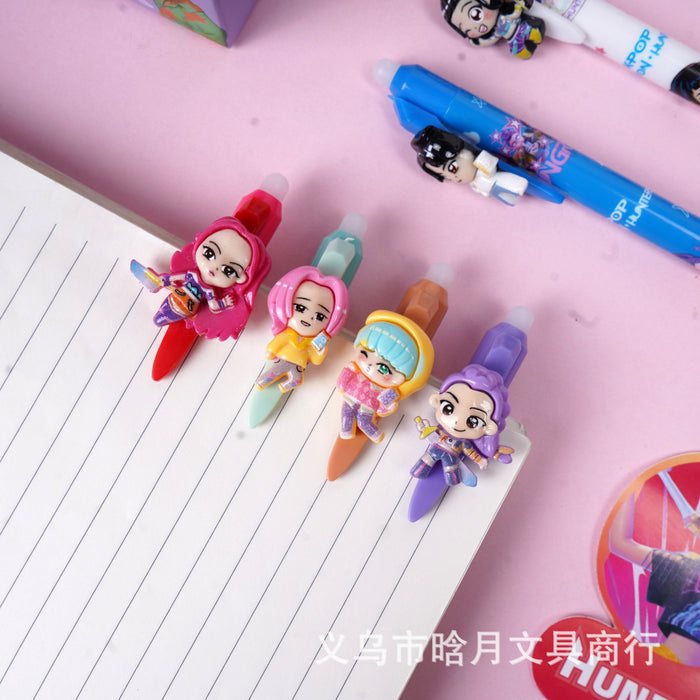 Wholesale Retractable Pen with Resin Patch Ins Style Trendy Student Gift