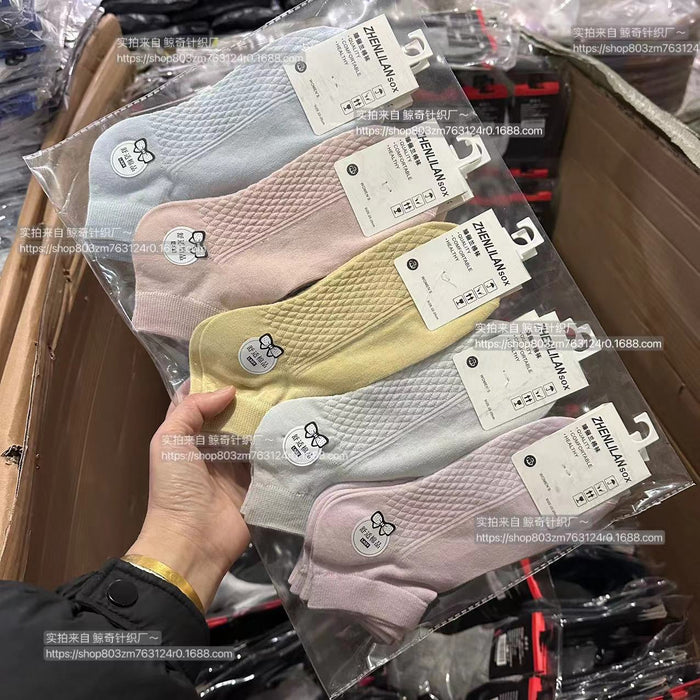 Wholesale Sports socks, anti odor and sweat absorbing socks, thin short socks, cotton socks, white short tube socks