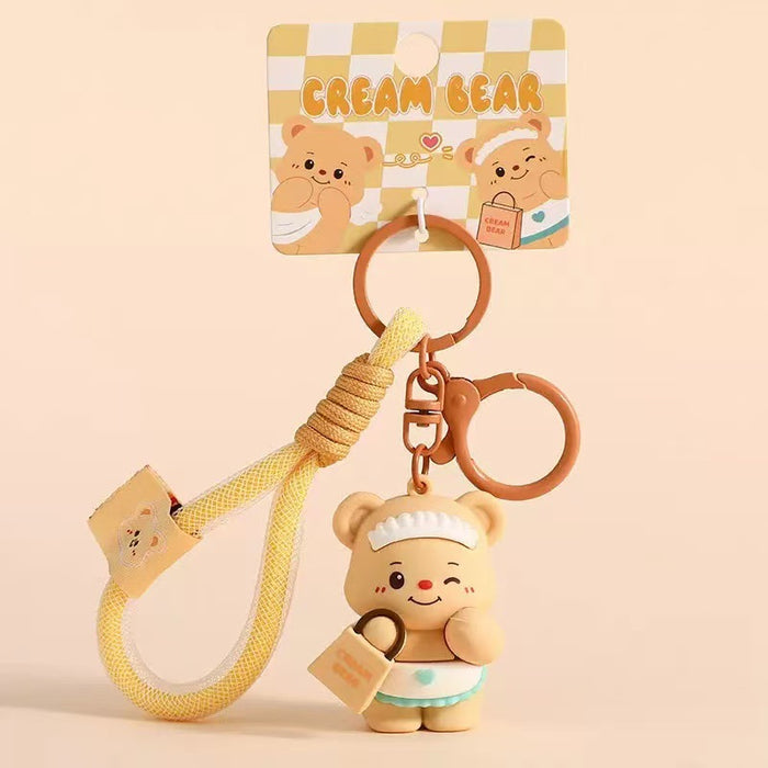 Wholesale Cute Cartoon Bear Stress-Relief Toy Keychain