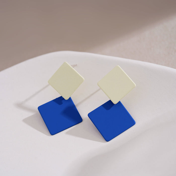 Wholesale Ear studs, niche square, unique earring style earrings