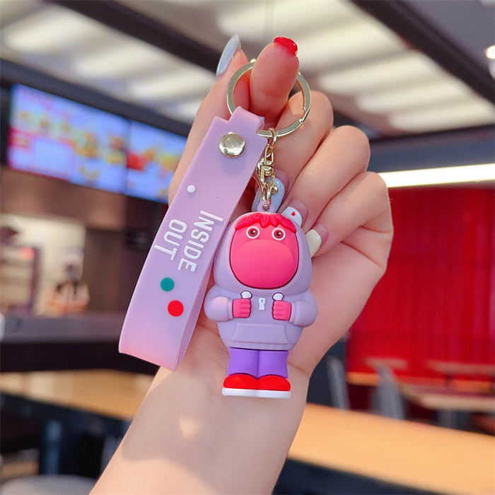 Wholesale Cute keychain car ornament cartoon figurine student backpack