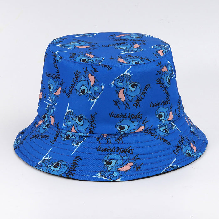 Wholesale New Graffiti Black Cartoon Printing Adult Bucket Hat JDC-FH-AXing029