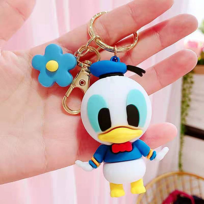 Wholesale  cartoon silicone key ring  accessories couple gifts