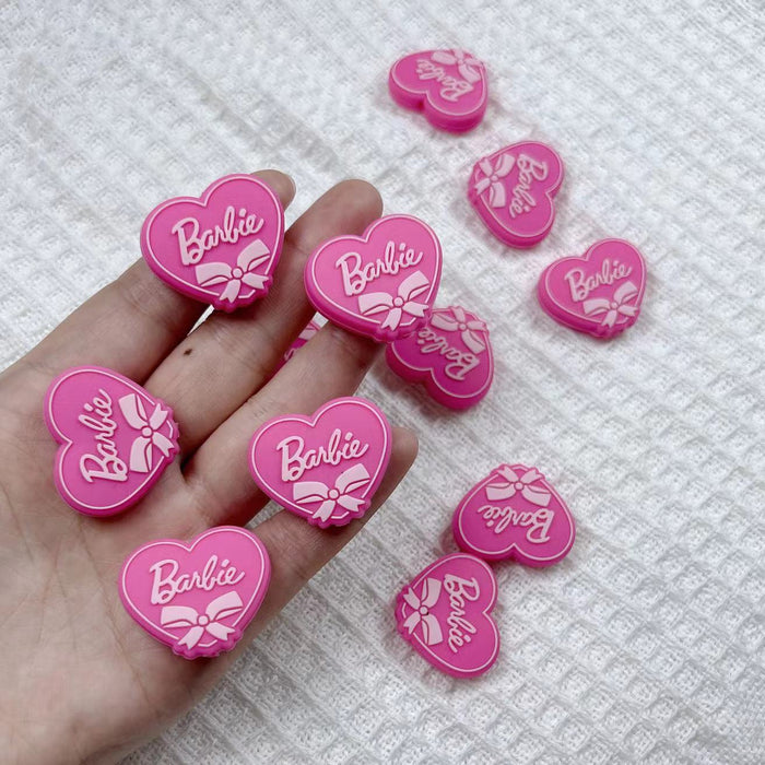 Wholesale 10pcs Silicone Cartoon Love Beads JDC-BDS-NaiSi321