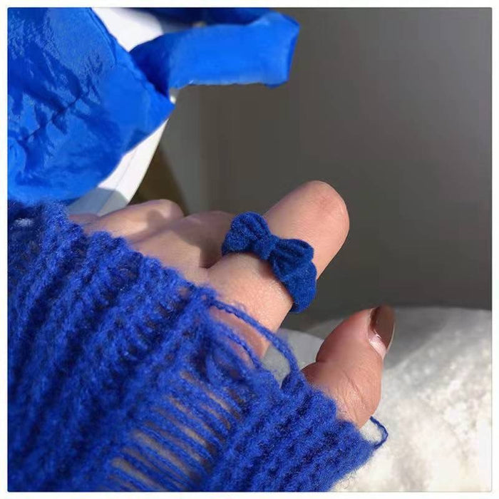 Wholesale Plush ring, niche design, cartoon and funny, index finger ring, fashionable and personalized ring