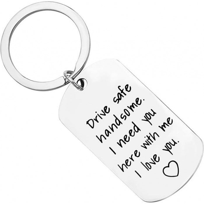 Wholesale May You Be Stainless Steel Keychain JDC-KC-TangMumao002