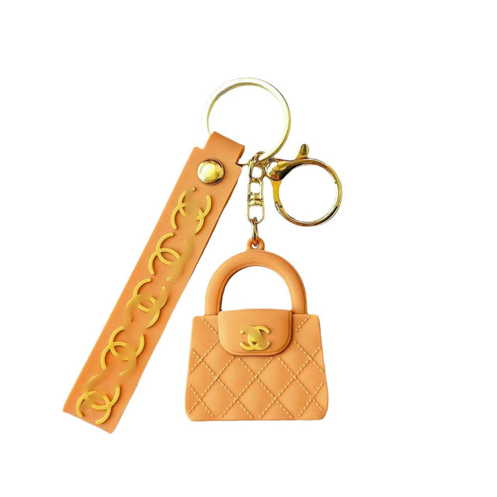 Wholesale Cartoon keychain silicone mini bag pendant car keychain fashion gift