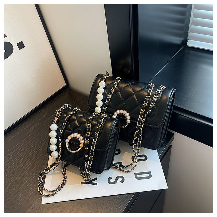 Wholesale PU Mini Pearl Chain Shoulder Messenger Bag JDC-SD-QiSheng010