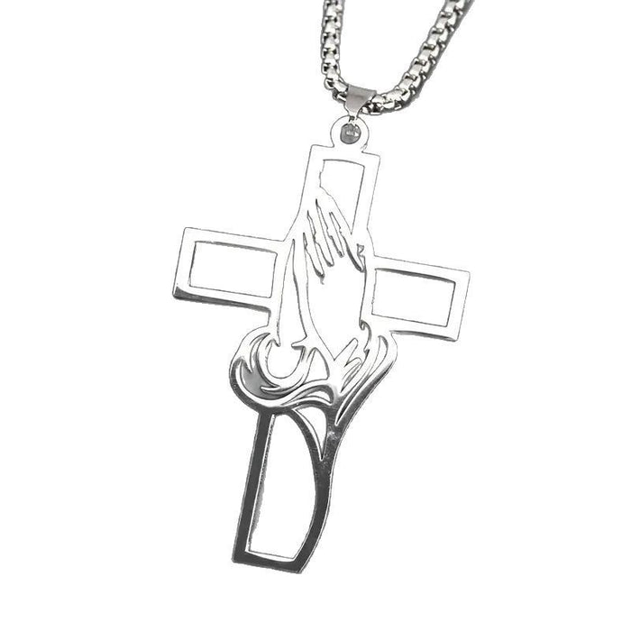 Wholesale Stainless Steel Necklace Pendant Prayer Faith Gift Gift