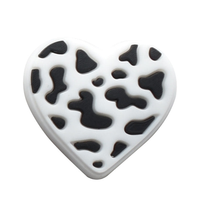 Wholesale 100 PCS PVC Cartoon Western Cowboy Style Cow Pattern DIY Shoe Buckle JDC-SC-RYY005