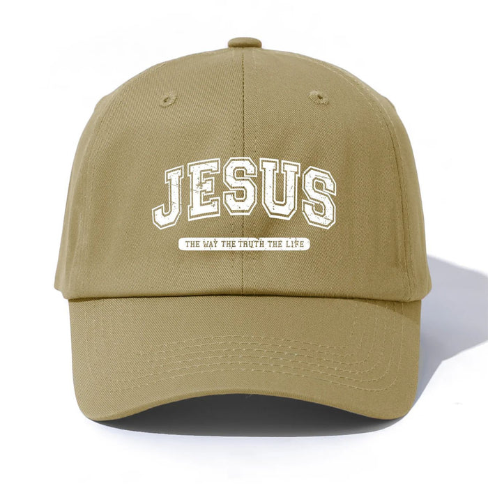Wholesale Jesus Print Washed Baseball Cap Adjustable Curved Brim Summer Hat Fashion Accessory For Boutique Resale