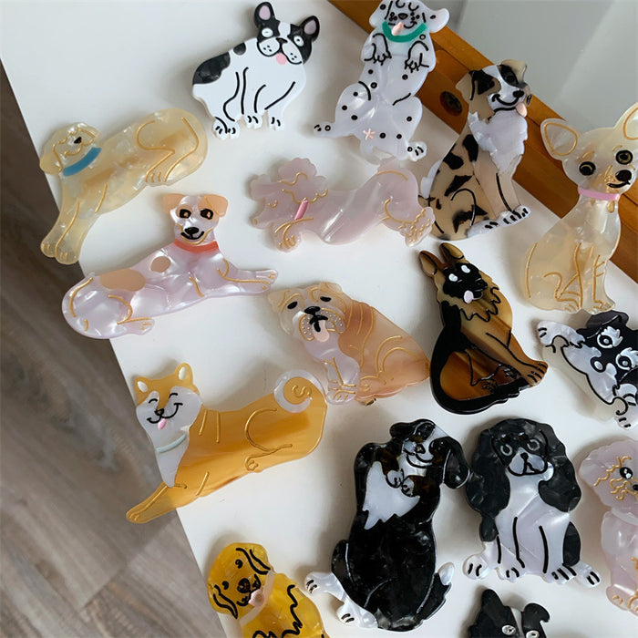 Wholesale Acetic Acid Dog Cartoon Hair Clip JDC-HC-Meiyu002