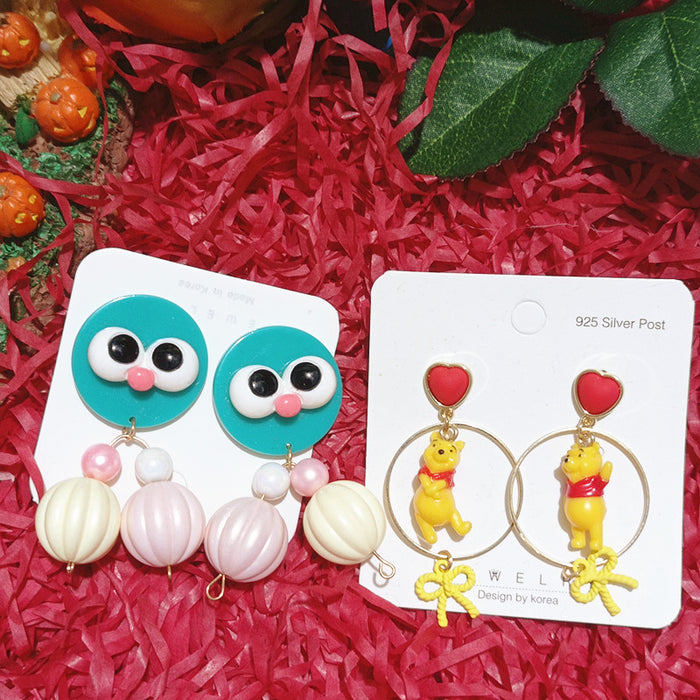 Wholesale Cartoon Cute Resin Earrings JDC-ES-Xingj058